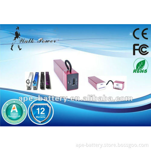 5000mAh Three output port 2A Mobile Portable power for mobile phones, PDA,PSP